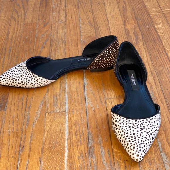 White House Black Market D’Orsay Horsehair Flats Size 6 Animal print - Picture 3 of 10